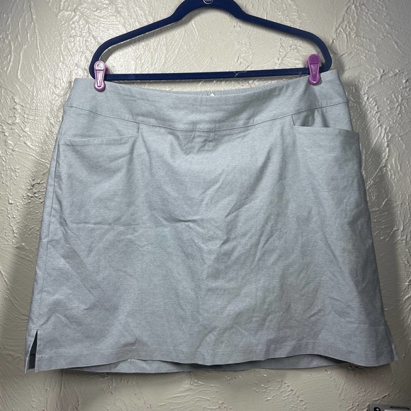 Lady Hagen Tummy Control Heather Gray‎ Skort Skirt Plus Size 20 - Picture 1 of 5